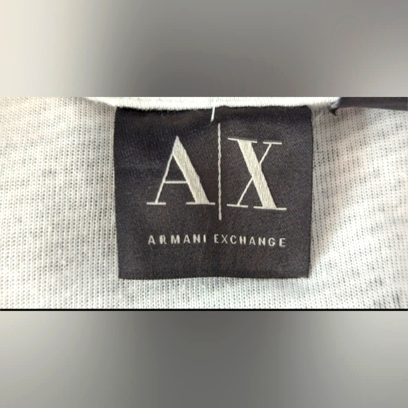 Armani Exchange Men's Retro Geometric Pattern Hooded Jacket/Sweatshirt - Picture 7 of 8